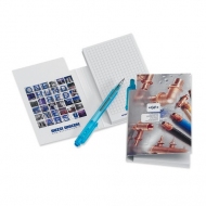 BLOCCO MEMO-STICK CON COPERTINA E PENNA