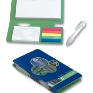 BLOCCO MEMO-STICK CON COPERTINA E PENNA